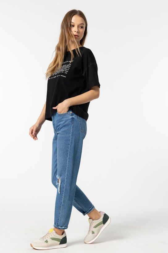 MOM Fit Jean - Blue