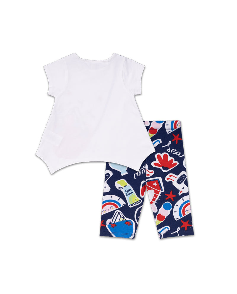 Pirate Jersey T-Shirt & Leggings - White