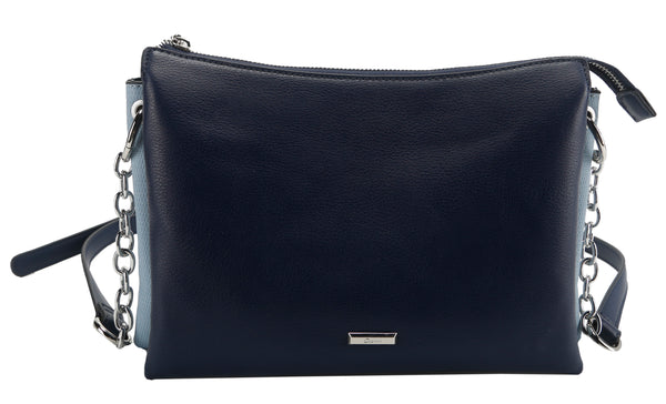 Damara Curved Top Crossbody - Navy