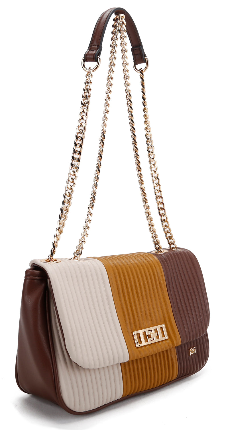 Chain Crossbody Bag - Burgundy