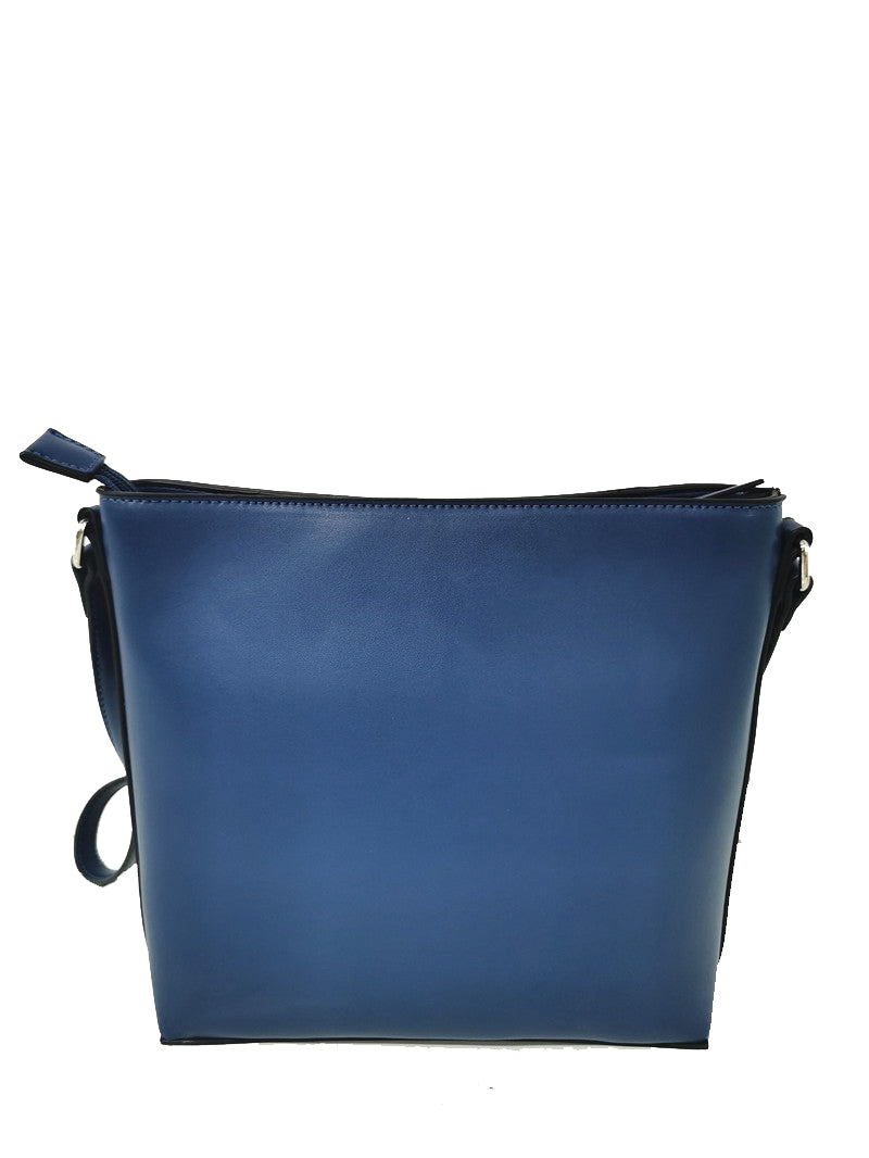 Front Zip Crossbody Bag - Navy