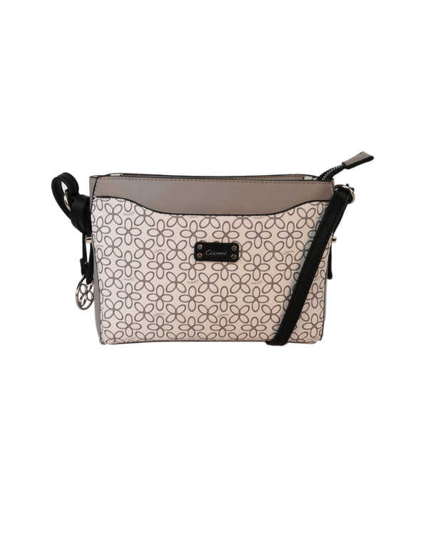 Dahlia Printed Crossbody - Grey