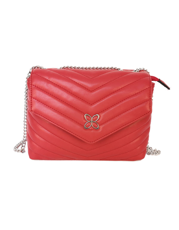 Gardenia Chain Strap Shoulder - Red