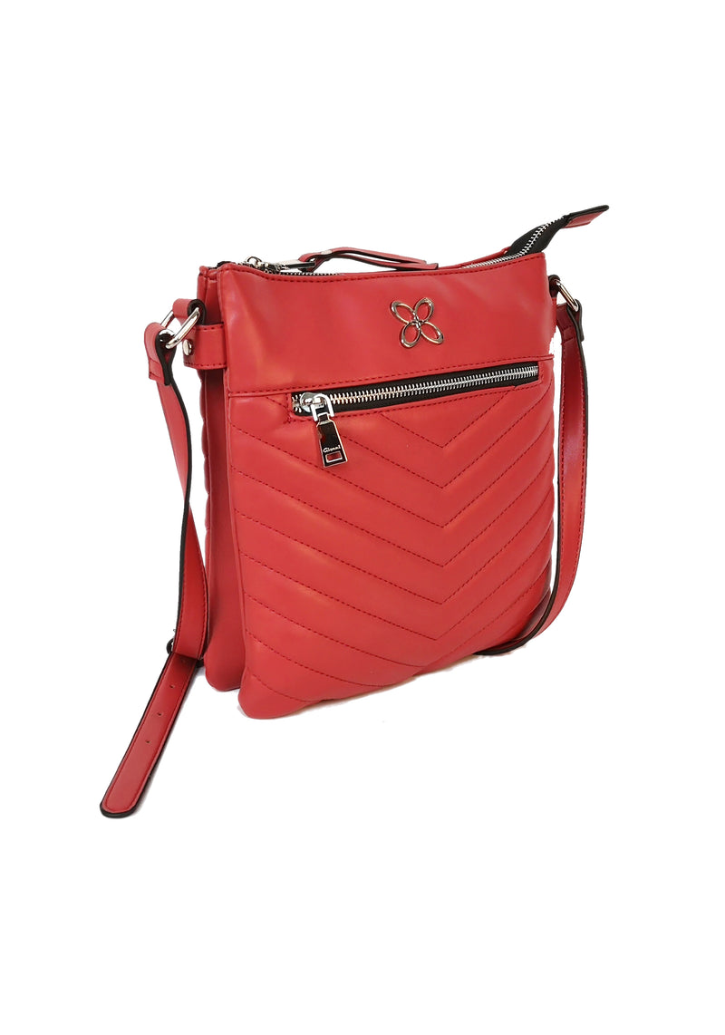 Gardenia Quilted Crossbody - Red