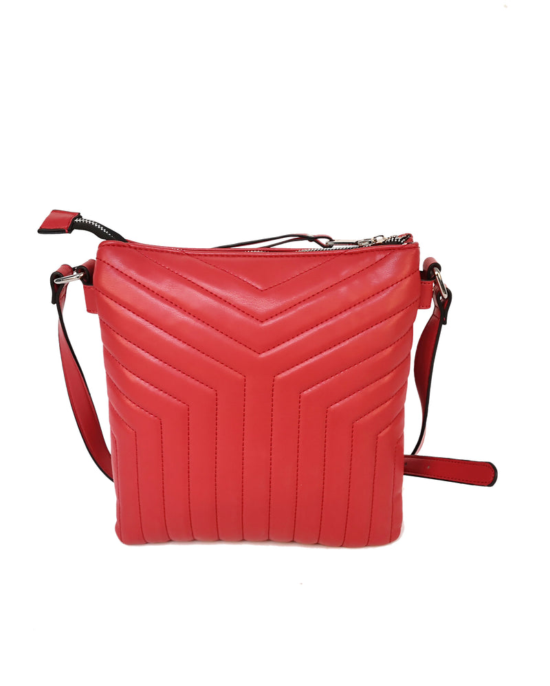 Gardenia Quilted Crossbody - Red