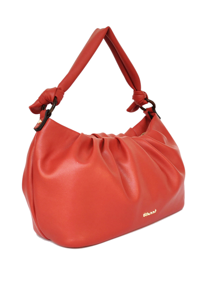 Davana Knot Handle Slouch Hobo - Amber