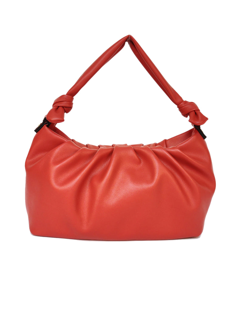 Davana Knot Handle Slouch Hobo - Amber