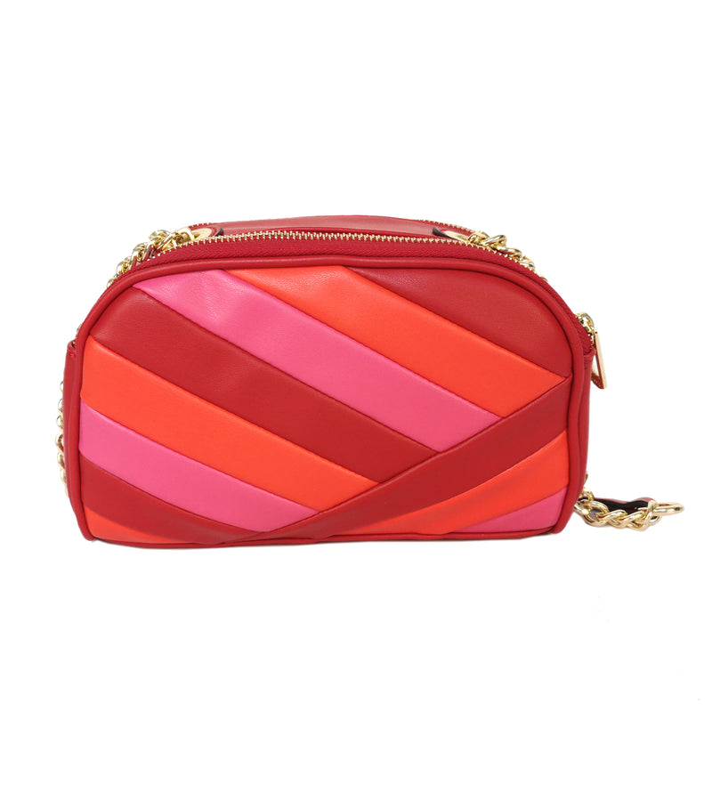 Multicolour Cross Body Bag - Red