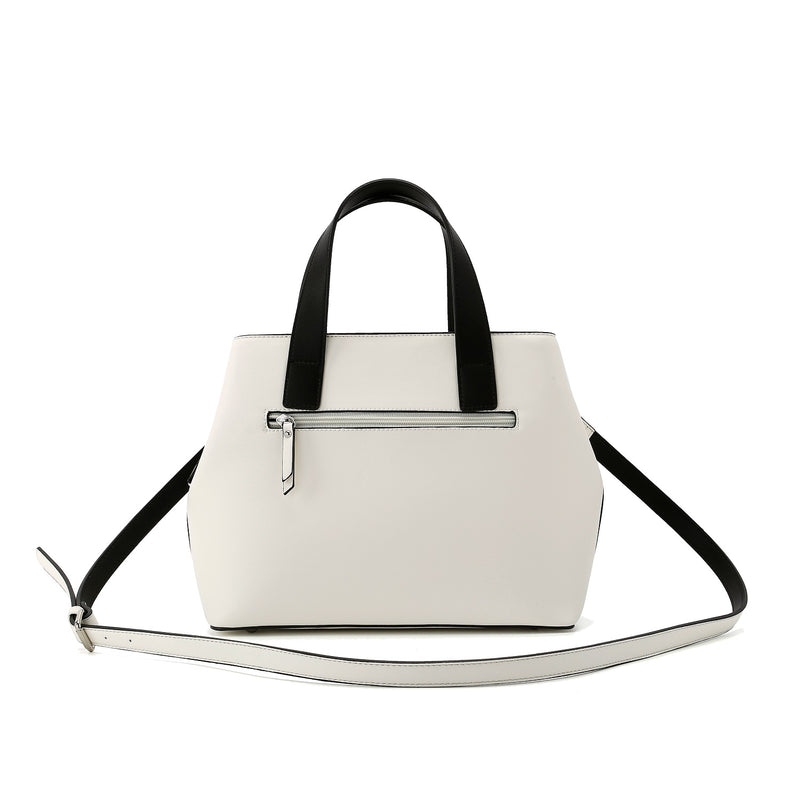 Fig Snake Colour Block Bag - White