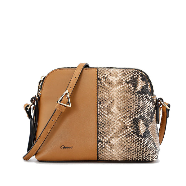 Fig Multi Compartment Crossbody - Tan