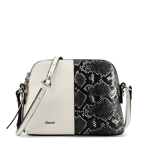 Fig Multi Compartment Crossbody - White