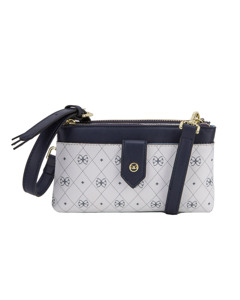 Aruba Monogram Crossbody - Navy