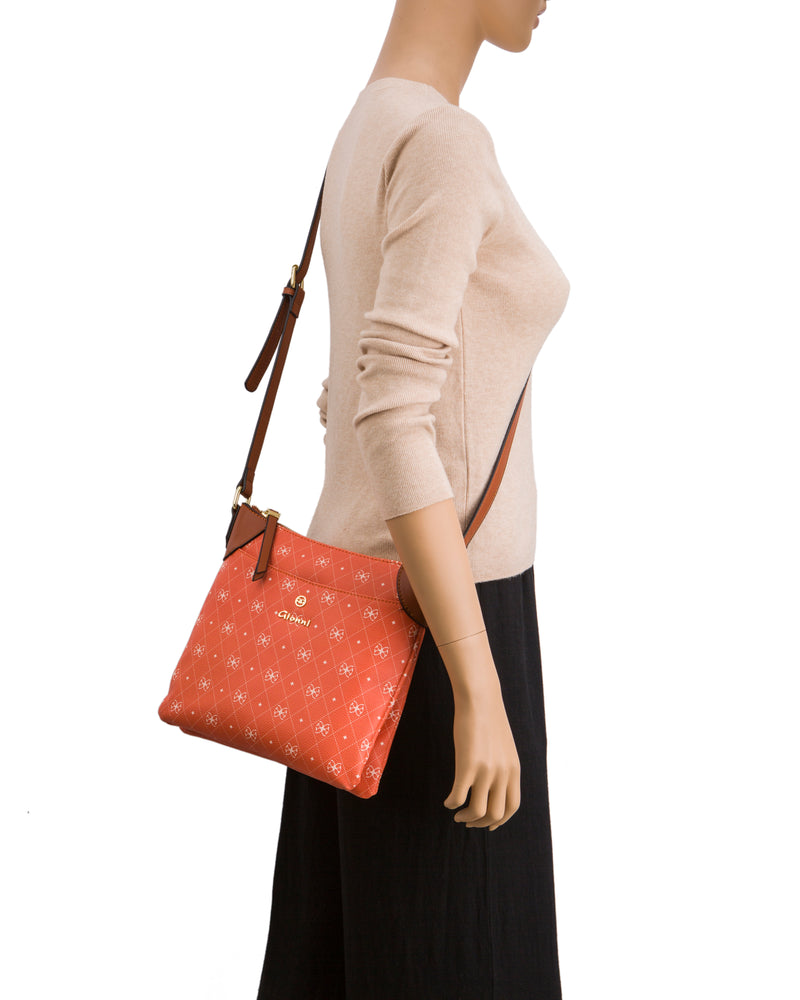 Aruba Monogram Crossbody - Orange