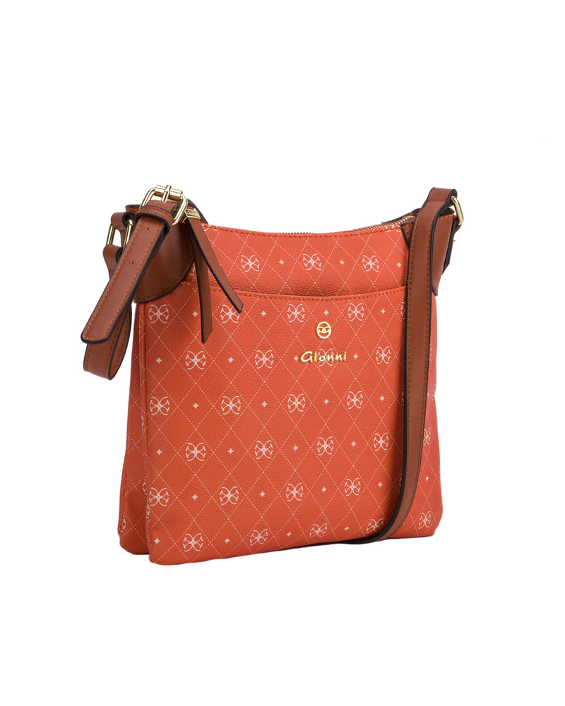 Aruba Monogram Crossbody - Orange