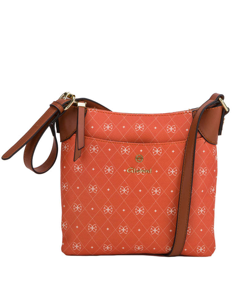 Aruba Monogram Crossbody - Orange