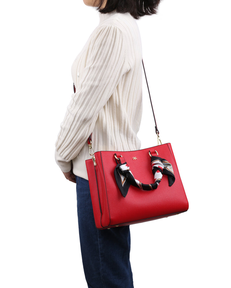 Bora Bora Scarf Tote - Red