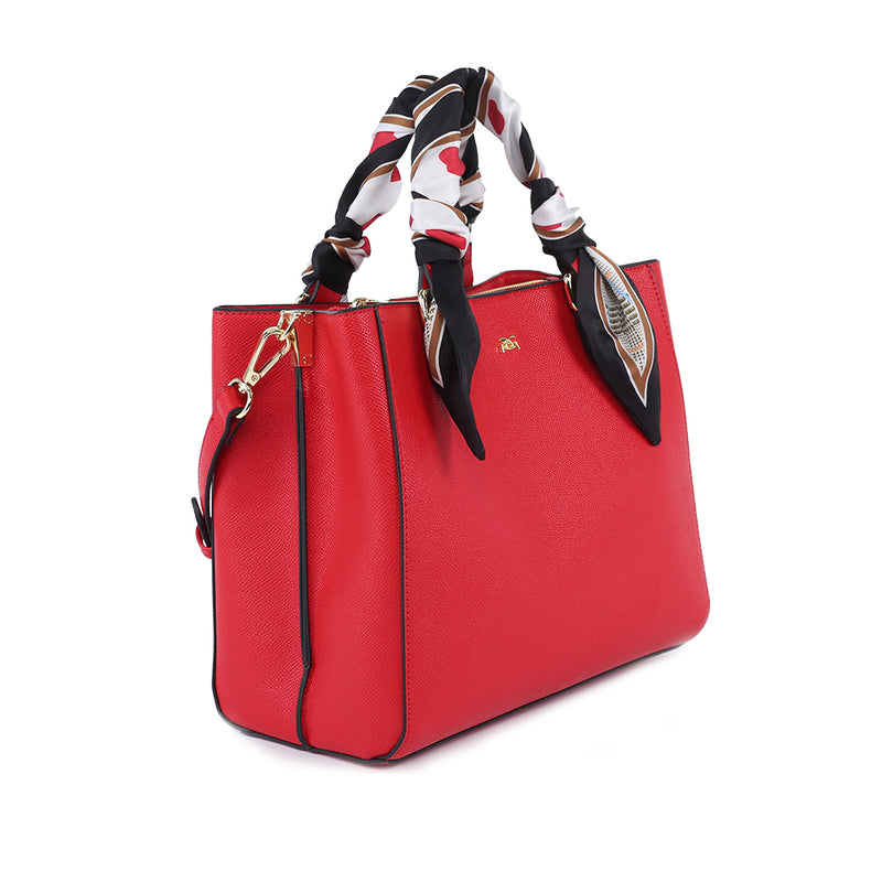 Bora Bora Scarf Tote - Red