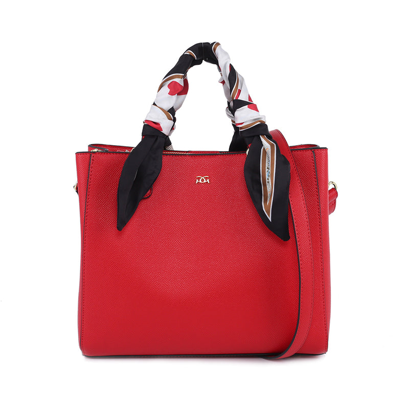 Bora Bora Scarf Tote - Red