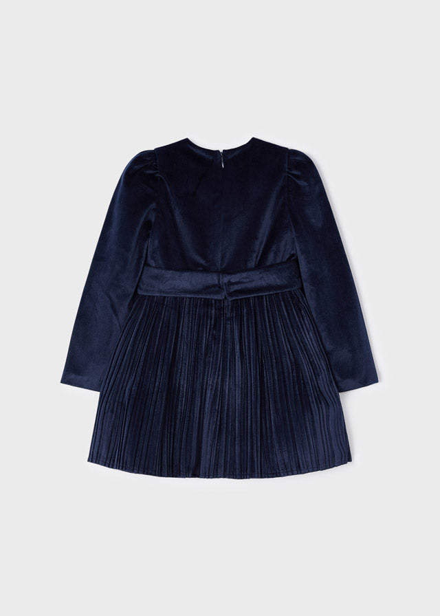 Velvet Dress - Navy