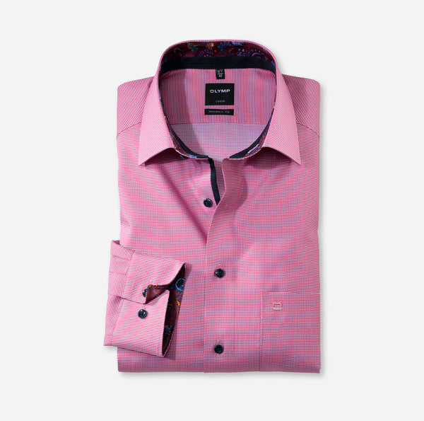 Luxor Modern Fit Shirt - Rosewood