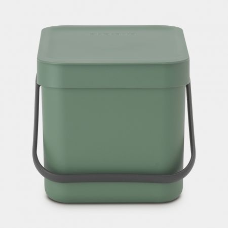 Sort & Go Waste Bin -6L - Fir Green