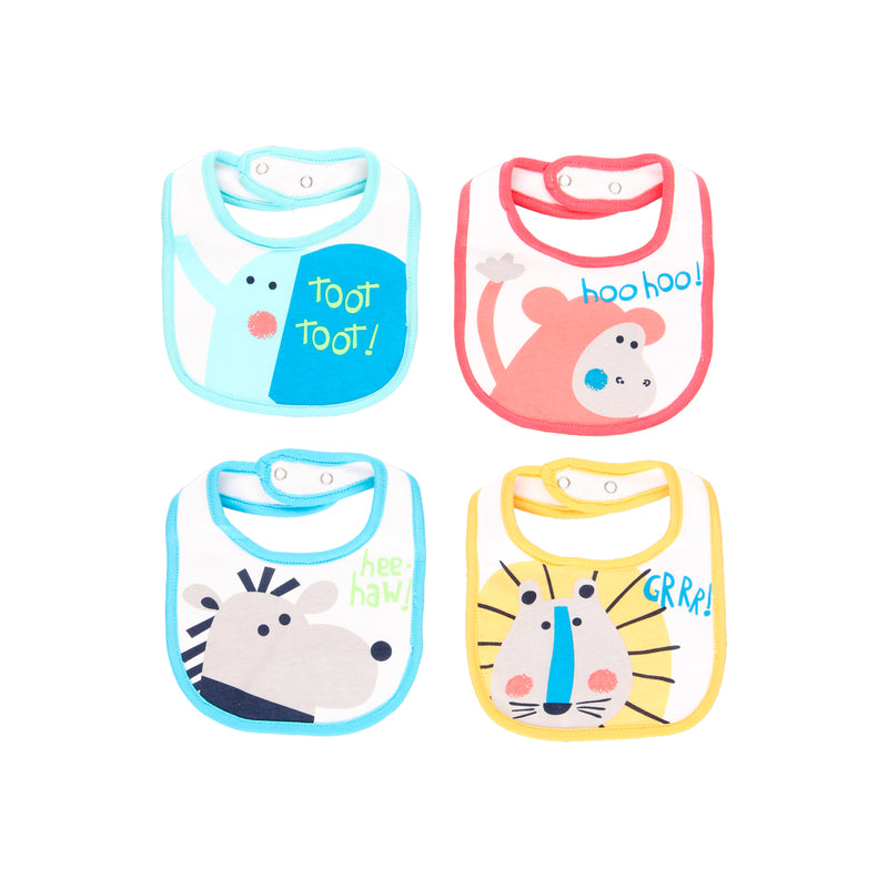 4pk Baby Bibs - White