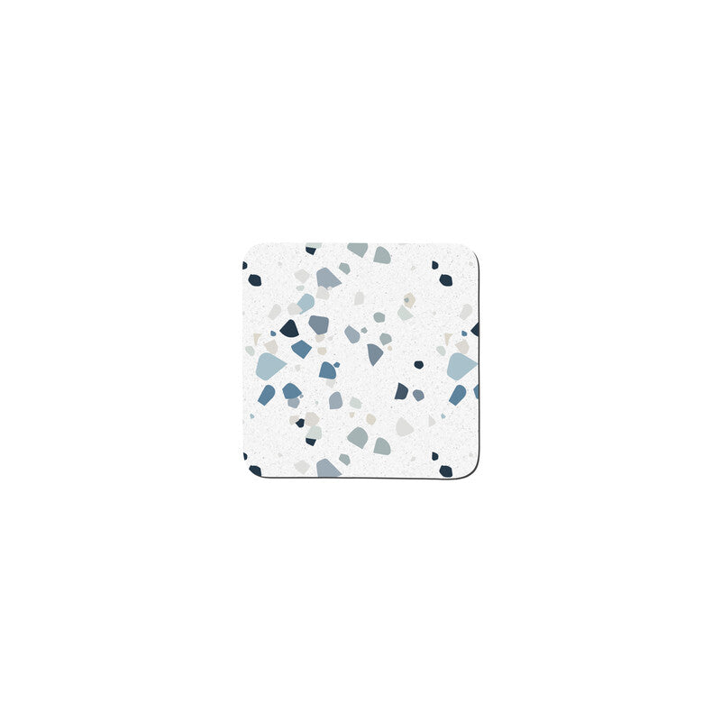 Terrazzo Effect Blue Set of 6 Coasters