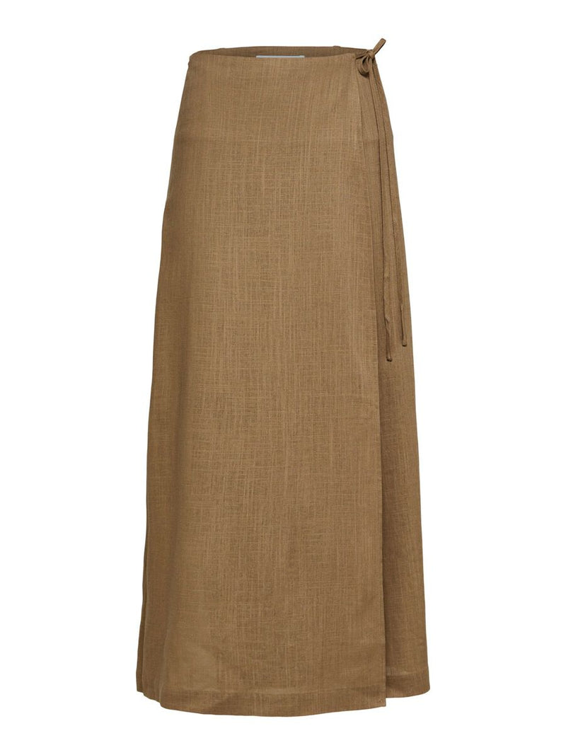 Eloisa Ankle Wrap Skirt - Tigers Eye