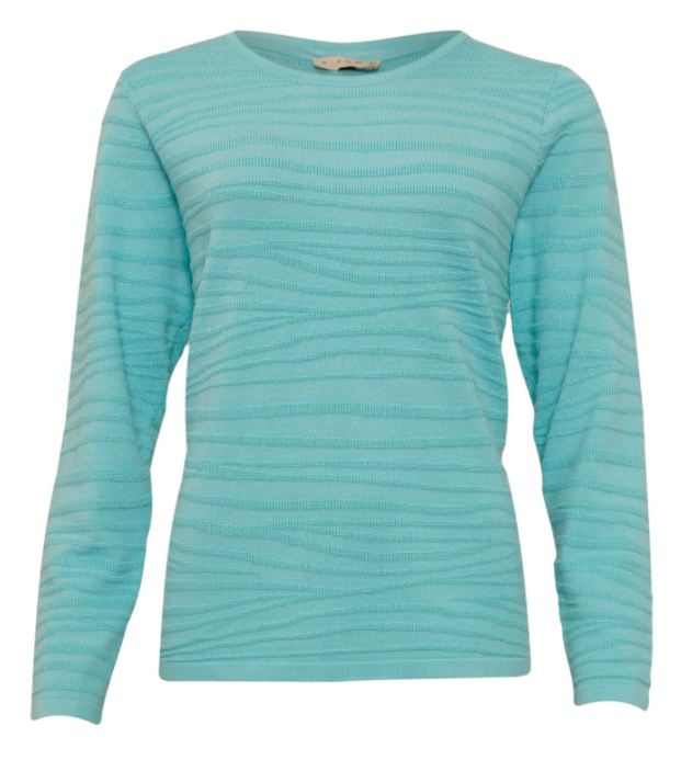 Round Neck Jumper - Turquoise