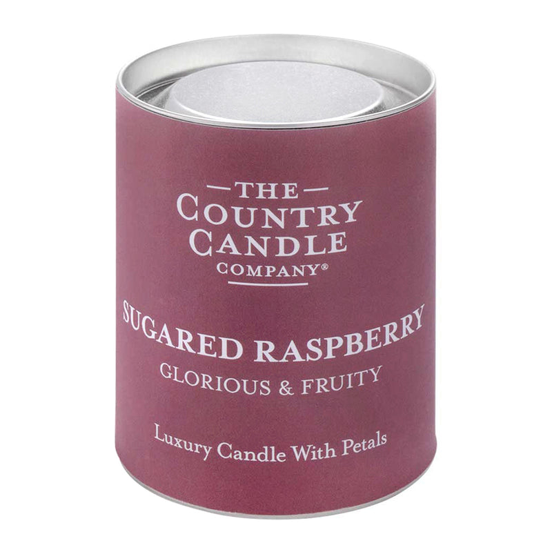 Pastel Medium Glass Candle - Sugared Raspberry