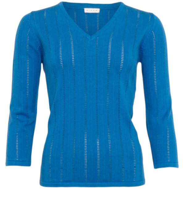 V-Neck Jumper - Regatta Blue