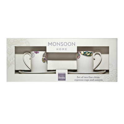 Monsoon Cosmic Espresso Cup  Saucer