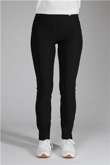 Rose Suede-leather Look Trousers - Black