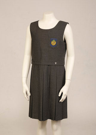 Skippy Crested Pinafore - Grey