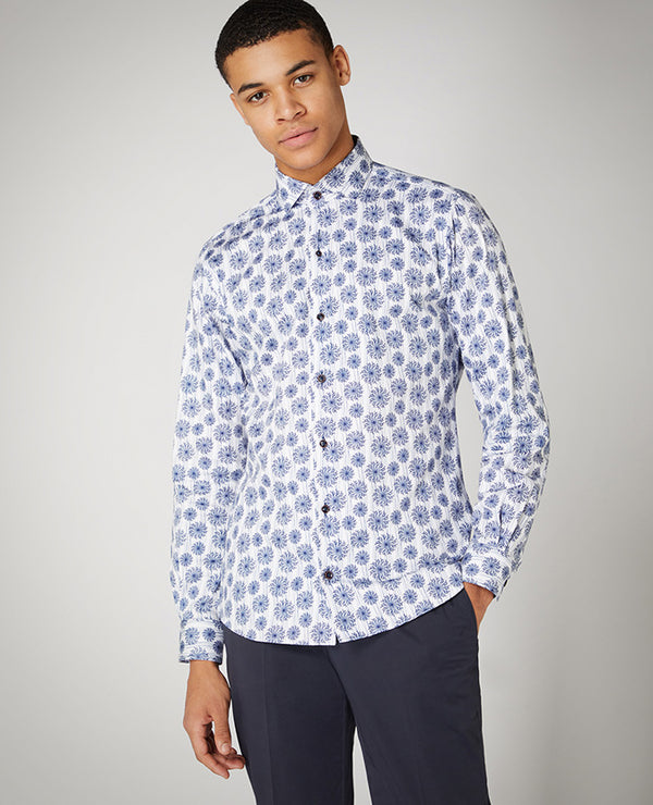 Tapered Frank Shirt - Light Navy