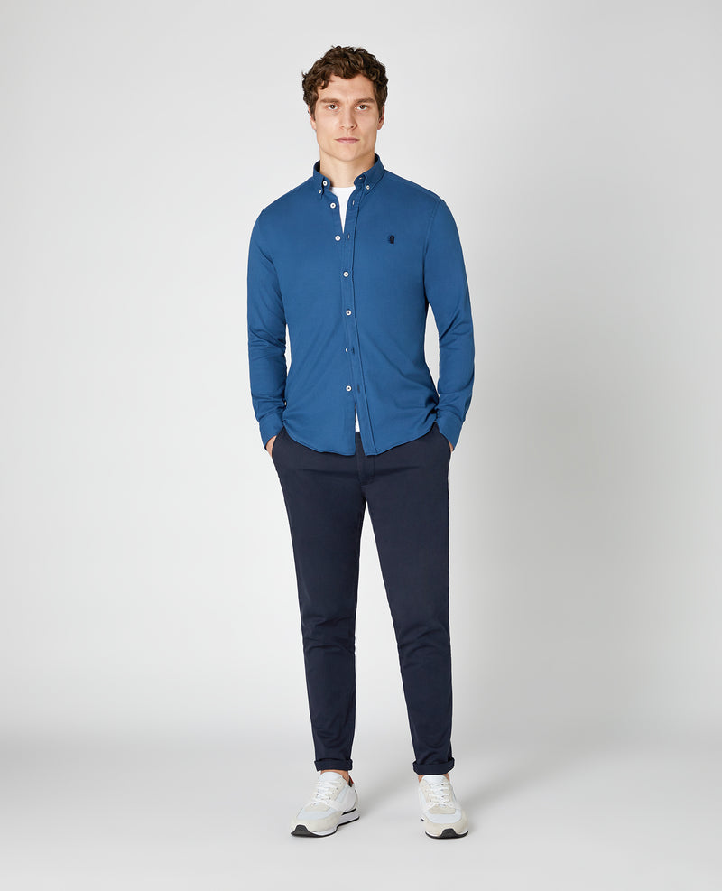 Slim Ashton Shirt - Air Force Blue