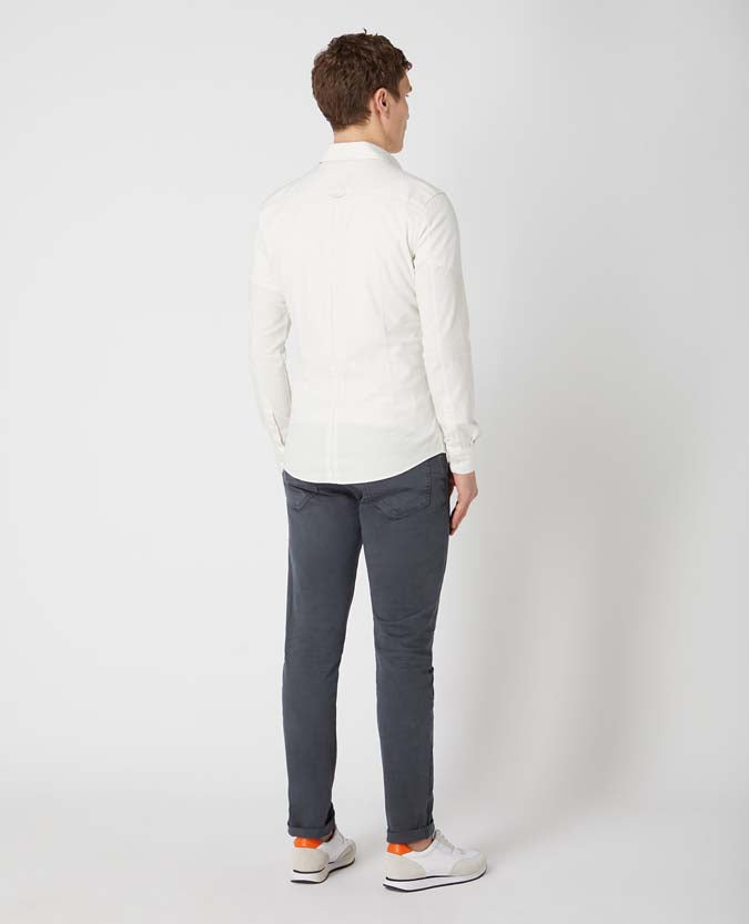 Rome Long Sleeve Casual Shirt - Stone