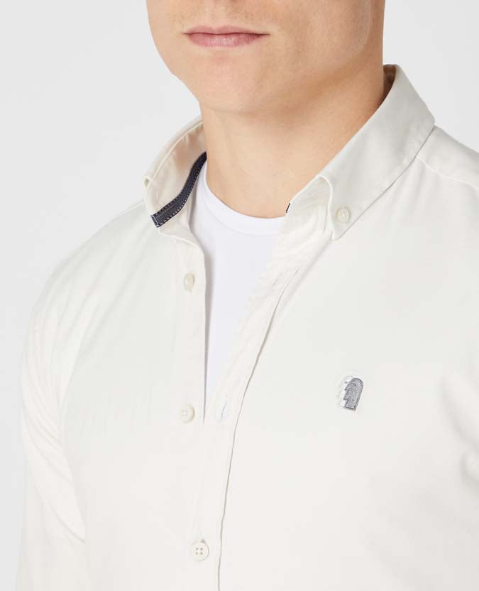 Rome Long Sleeve Casual Shirt - Stone