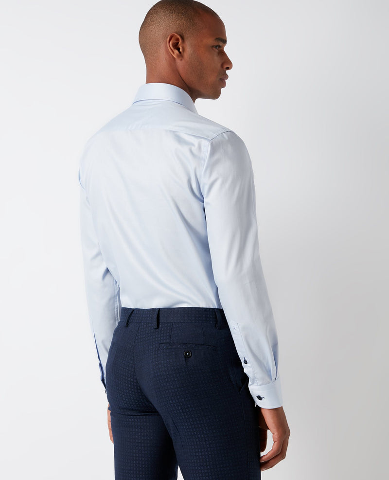 Parker Tapered Fit Shirt - Light Blue Grey