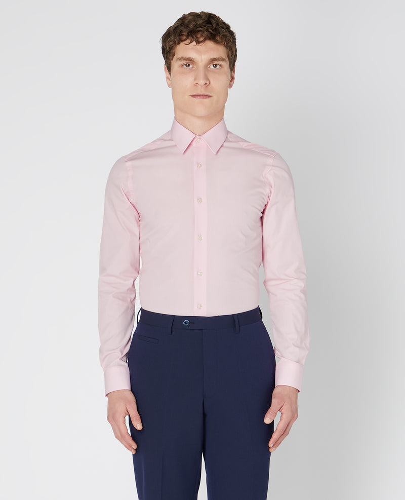 Slim/F Ashton Shirt - Mid Pink