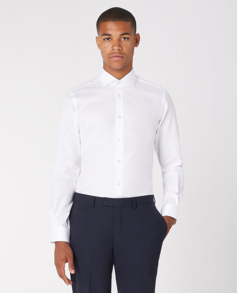 Seville Long Sleeve Shirt - White