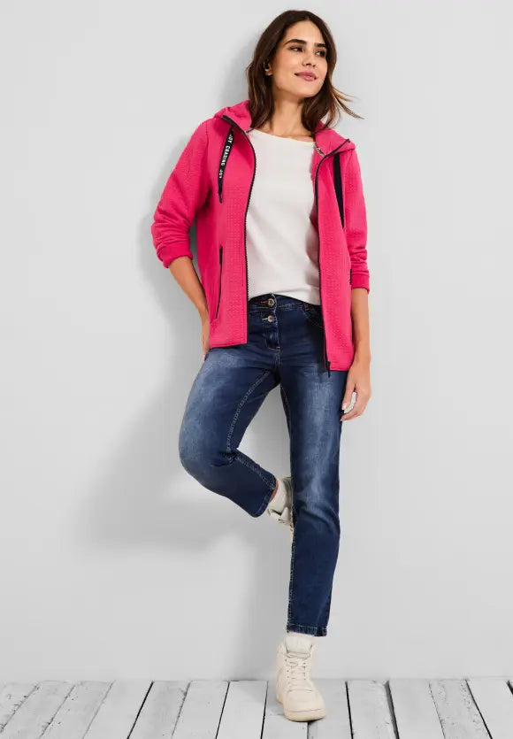 Structured Sweatjacket - Fresh Pink