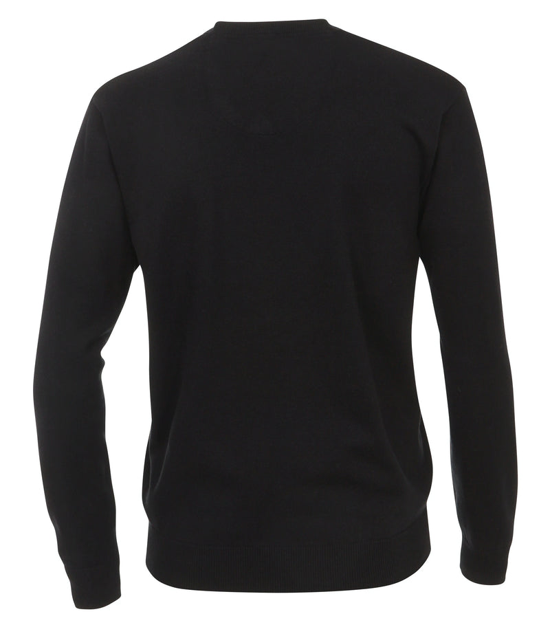 V Neck Jumper - Black