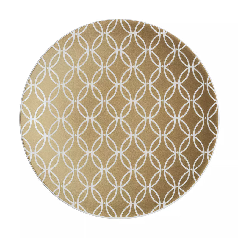 Porcelain Modern Deco Gold Small Plate