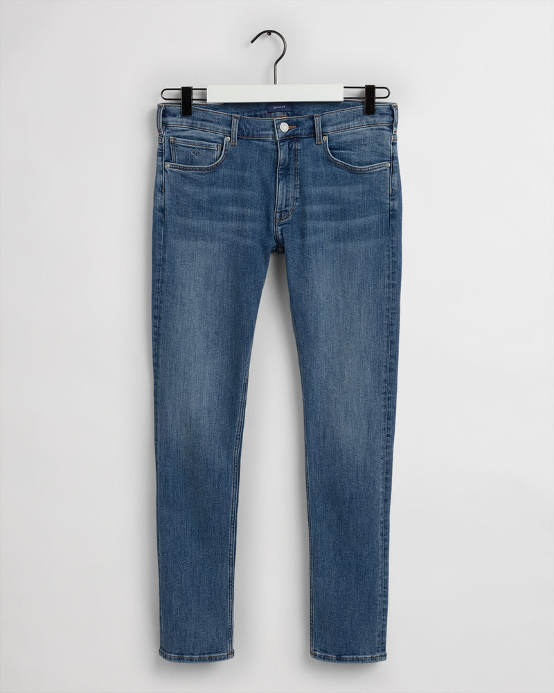 Slim Jeans - Dark Blue Worn In