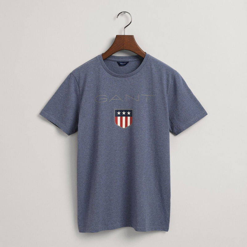 Shield Short Sleeve T-Shirt - Indigo Blue