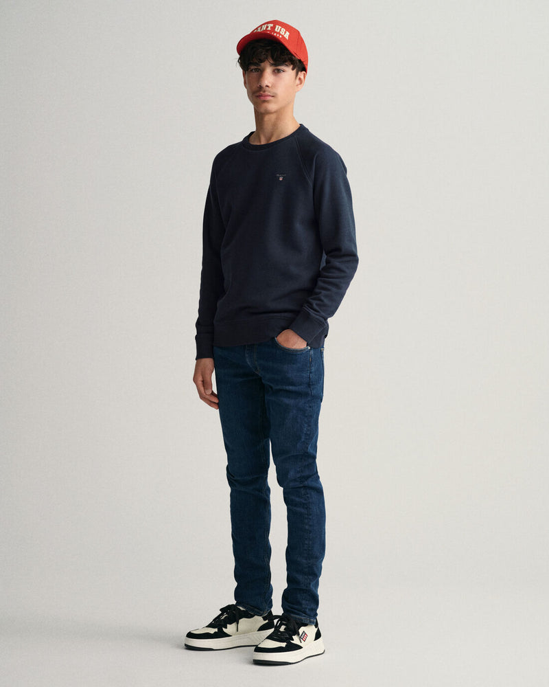 The Original Round Neck Sweater - Evening Blue