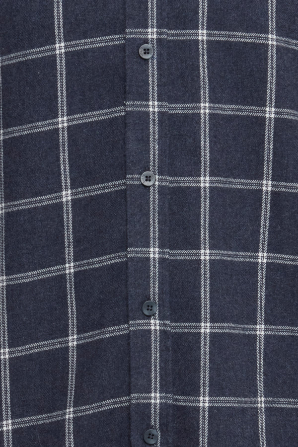Terkil Window Check Shirt - Insignia Blue