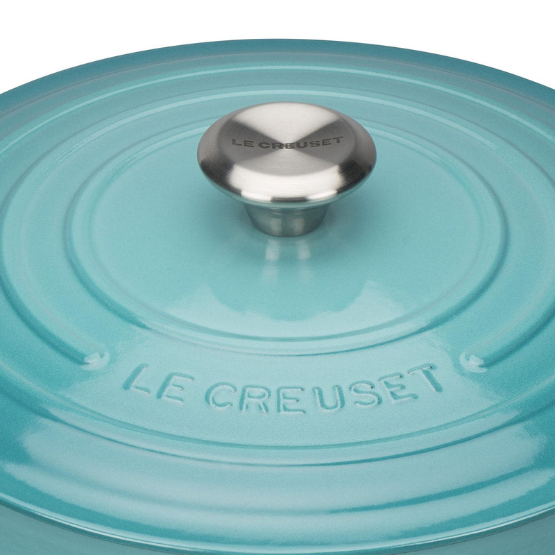 Signature Cast Iron Round Casserole 22cm - Teal