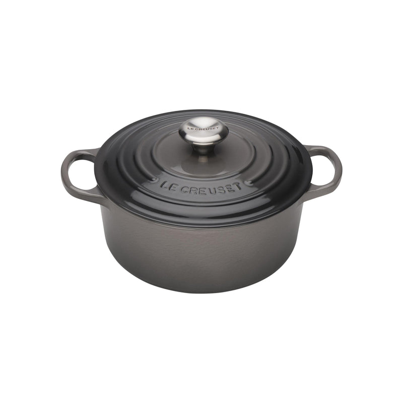 Signature Cast Iron Round Casserole 28cm - Flint